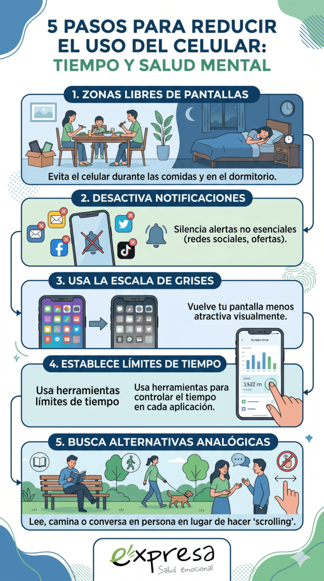 Adicción y abuso del Celular - Efectos en la Salud Mental como reducir el uso del celular